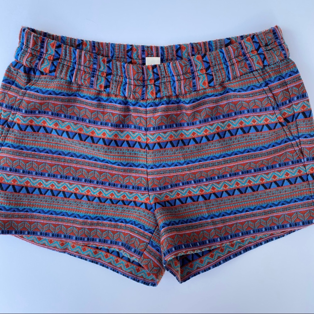 J. CREW • elastic band patterned shorts